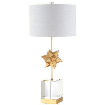 Estelle 32" LED Metal/Crystal Table Lamp - JONATHAN Y